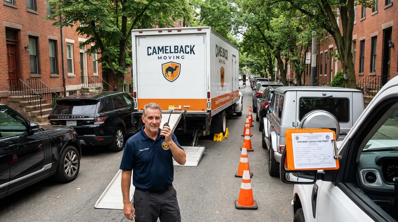 City street loading permit setup in Clifton Heights, PA